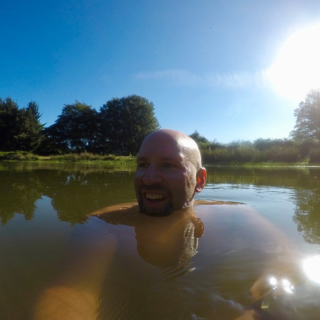 Swimming, Sunlight, Smiling