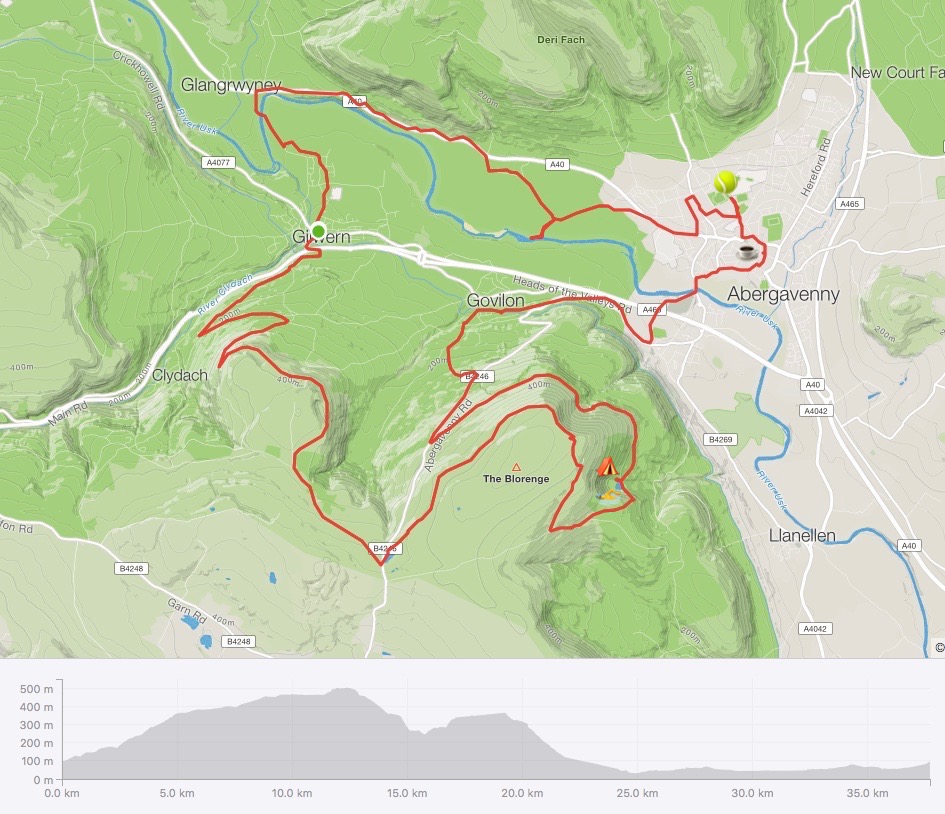 Birthday Bikepacking Route